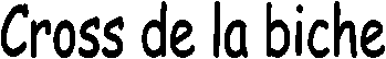 Cross de la biche
